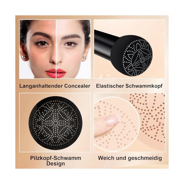 Air Cushion CC Cream, coussin dair CC crème, tête de champignon, fond de teint liquide, crème de beauté, mushroom Head Air C