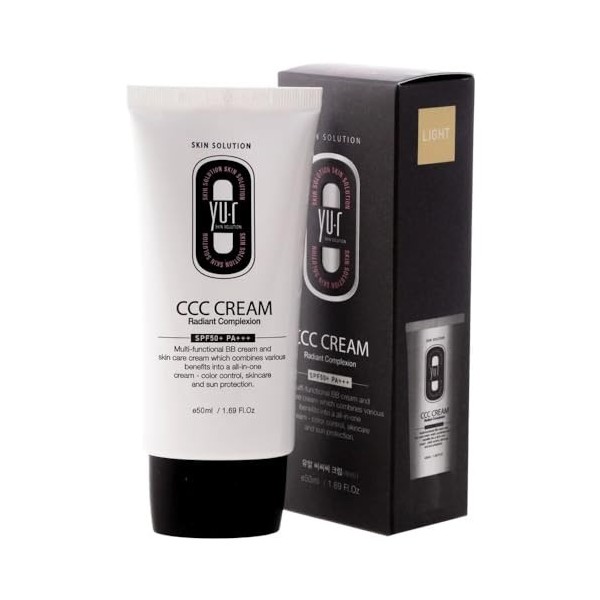 Yu.r Skin Solution CCC Crème de changement de couleur 4 fonctions SPF50+ PA+++, claire