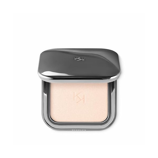 KIKO Milano Glow Fusion Powder Highlighter - 01, Enlumineur Poudre Avec Résultat Modulable