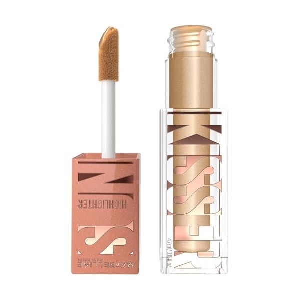 Maybelline New-York - Highlighter Liquide 3-En-1 - Effet Bonne Mine & Glow Immédiat - Maquillage Glowy - SUNKISSER - Teinte :