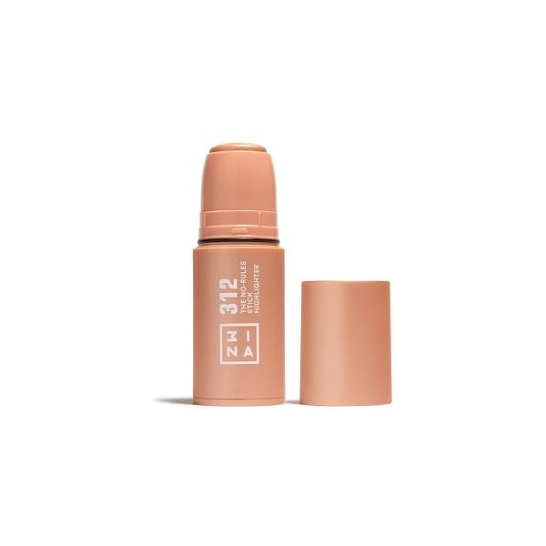 3INA MAKEUP - The No - Rules 312 - roseaux Acide Hyaluronique pour Yeux Lèvres et Joues -Fini Naturel et Lumineux - Vegan - C