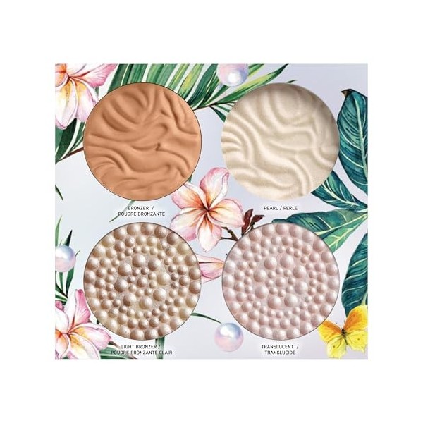 Physicians Formula All Star Quad Palette, Palette de Maquillage avec Poudre Bronzante, Enlumineur et Poudre pour le Visage, A