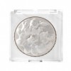 KARLOR Baked Highlighter Poudre de surligneur pressée avec brillance nacrée 3D, visage, paillettes blanches, structure floral