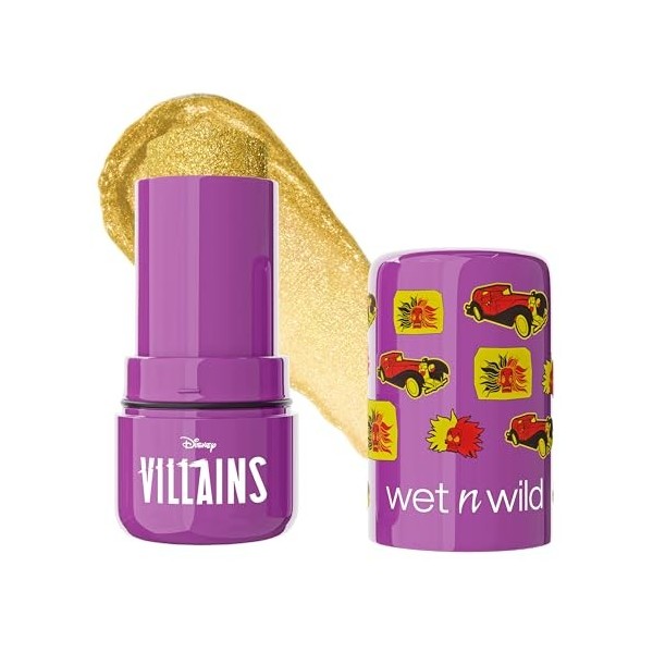 Wet n Wild x Disney Villains Jelly Highlighter, Highlighter Gel Haute Pigmentation, Effet Mouillé - Inspiré de Cruella dEnfe