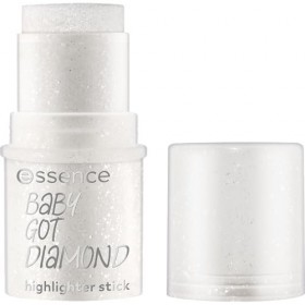essence BABY GOT DIAMOND stick de mise en valeur, Argent, brillant, radieux, scintillant, étincelant, vegan, sans parfum, san