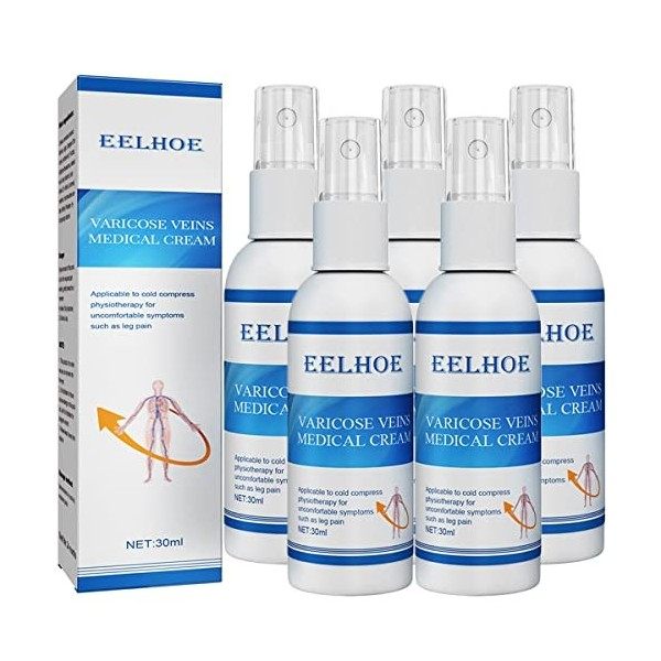 Antiedema Varicose Vein Care Treatment Spray, Anti Edema Varicose Spray, EELHOE Varicose Veins Spray, Anti Edema Vein Spray, 