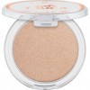 essence soft TOUCH BOUNCY GLOW 30 glazing gleam, enlumineur cream-to-powder, beige chaud, fini brillant, parfum vanille, text