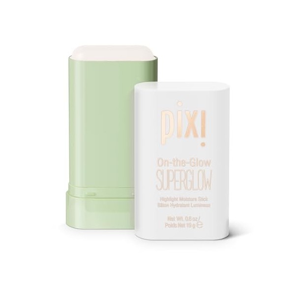Pixi Beauty On-the-Glow SuperGlow | Teinte: IcePearl | Enlumineur Hydratant en Stick pour Joues et Arcades Sourcilières | Mul