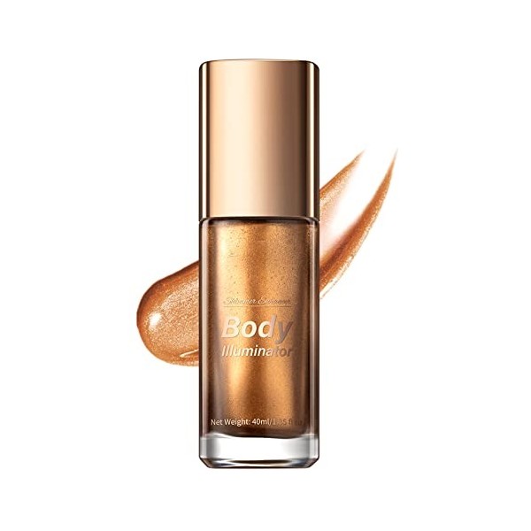 GL-Turelifes Illuminateur liquide pour le corps - Maquillage Shimmer Contour - Maquillage liquide pour le visage et le corps 