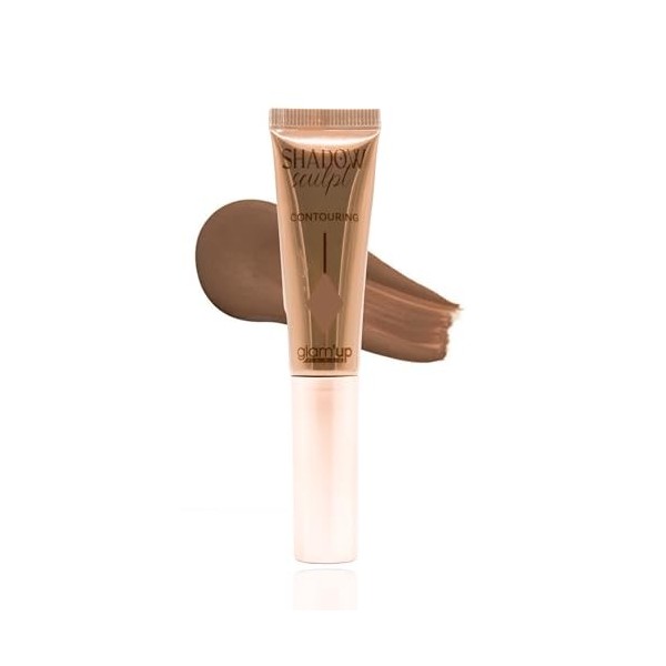 GlamUp Paris - Shadow Sculpt Contouring Liquide - Maquillage pour Contour du Visage - Look Sculpté - Coussin Applicateur Épo