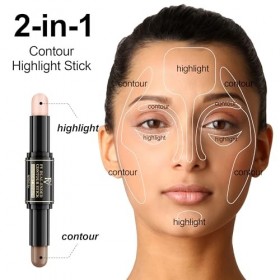 FV Contouring Stick, Stick Contouring Maquillage Visage, Highlighter Maquillage Résistant à Leau et de Longue Durée, Texture