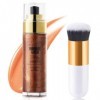 Body Oil Shimmer, Huile Pailletée pour Le Corps, Illuminateur De Teint Highlighter Maquillage, Shimmer Lotion pour Le Corps, 