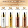 Body Oil Shimmer, Huile Pailletée pour Le Corps, Illuminateur De Teint Highlighter Maquillage, Shimmer Lotion pour Le Corps, 