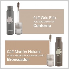 Erinde Correcteur Fluide Natural Brown, Fini Mat Naturel, Améliorer leffet de contour, Texture légère et facile à appliquer,