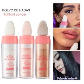 Autmor Poudre de Highlighter Maquillage, Stylo à Paillettes pour Visage & Corps, Glow Naturel, Longue Durée, Stick de Mise en