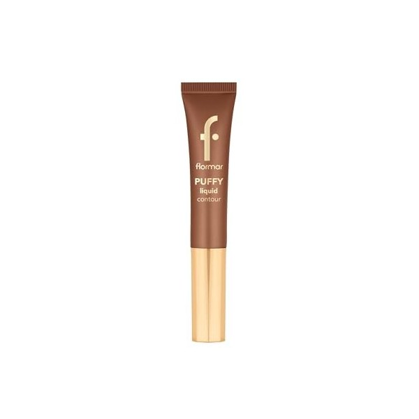 Flormar Puffy Liquid Contour 002 Hot Chocolate – Contour liquide modulable avec applicateur éponge, fini naturellement lumine