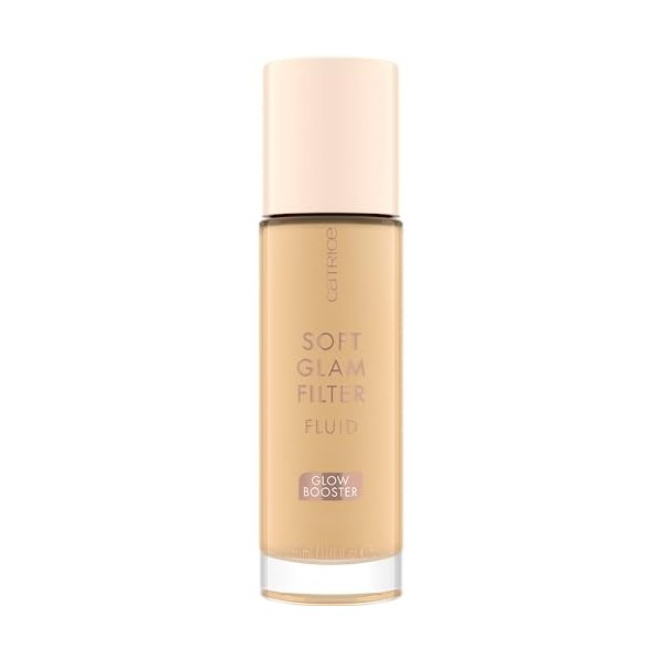 Catrice Soft Glam - Lot de 3 filtres liquides - Base n° 020 - Nude - Nourrissant, naturel, brillant, radieux, végétalien, san