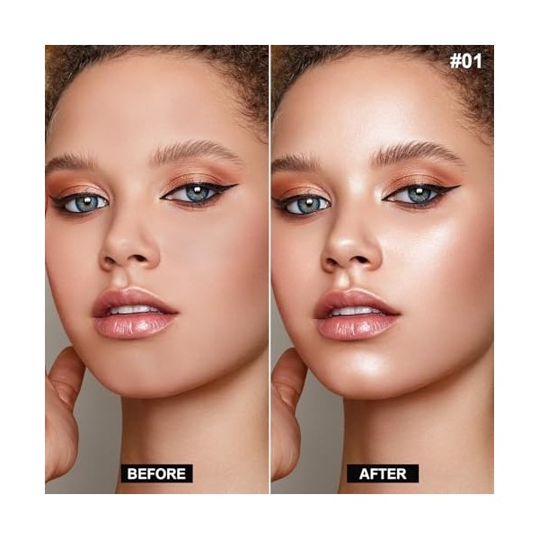 Boobeen Face Liquid Highlighter, bronze scintillant de longue durée, résistant à leau, surligneur crème soyeux, scintillemen