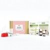 Kit cosmétique Maison - 2 recettes faciles :démaquillant et baume solide - Cosmétique Maison - Coffret Cadeau - Kit complet d