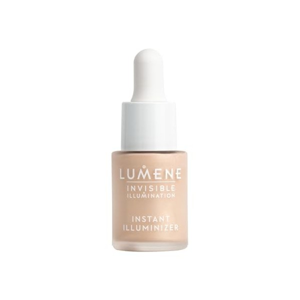 LUMENE Invisible Illumination Instant Illuminizer Glow Drops | Teinte Golden Hour | Pour un teint éclatant et lumineux | Pigm