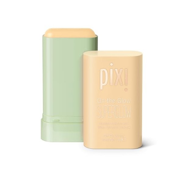 Pixi Beauty On-the-Glow SuperGlow | Teinte: GildedGold | Enlumineur Hydratant en Stick pour Joues et Arcades Sourcilières | M