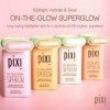 Pixi Beauty On-the-Glow SuperGlow | Teinte: GildedGold | Enlumineur Hydratant en Stick pour Joues et Arcades Sourcilières | M