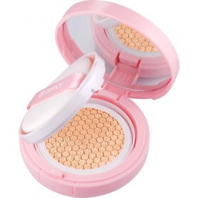 Essence Cosmetics Brighten Up! Cushion Foundation Fond de Teint, Longue Durée, Éclaircissant, Naturel 12g 