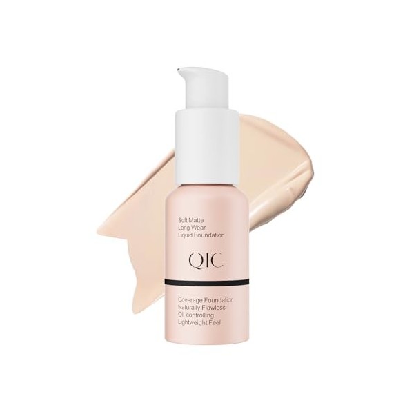 Fond de Teint Waterproof, Tenue 12H+, Couvrance Moyenne à Totale – Texture Crémeuse & Soyeuse, Facile à Appliquer Sans Effet 