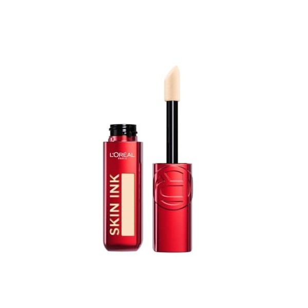 LOréal Paris - Encre de Teint Skin Ink - Fond de teint correcteur à la couvrance modulable - Tenue Semi-Permanente - Fini Na