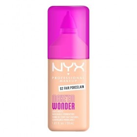 NYX Professional Makeup - Make Em Wonder - Fond de Teint - Tenue 24h - Pas deffet plâtre - Acide Hyaluronique et extrait de