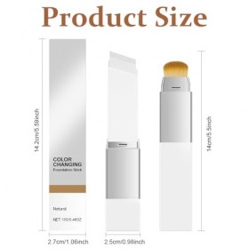 ALIIP Fond de teint en bâton Change de couleur - Fond de teint coréen en crème avec pinceau, Fondation pour le maquillage à c