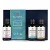 Naissance Coffret Cadeau Huile de Massage Relaxante BIO The Recovery Box Kit - Set 3 x 50ml Huiles Chauffante Naturel - Apais