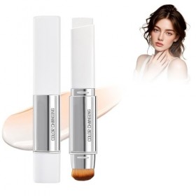 Bâton de fond de teint 2 en 1 à changement de couleur, stick anti-cernes léger et longue durée avec couvrance complète, fond 