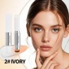 Bâton de fond de teint 2 en 1 à changement de couleur, stick anti-cernes léger et longue durée avec couvrance complète, fond