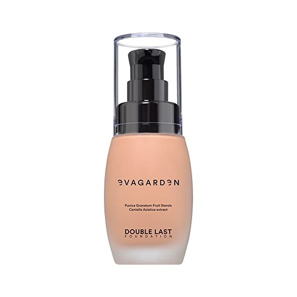 Evagarden Double Last Foundation - Font de teint longue tenue et camouflant pour un résultat parfait 30 ml. 166 Bisque Rose