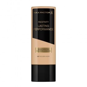 Max Factor Lasting Performance Fond de teint liquide – Ivoire doré 097, couverture complète, finition impeccable et éclatante