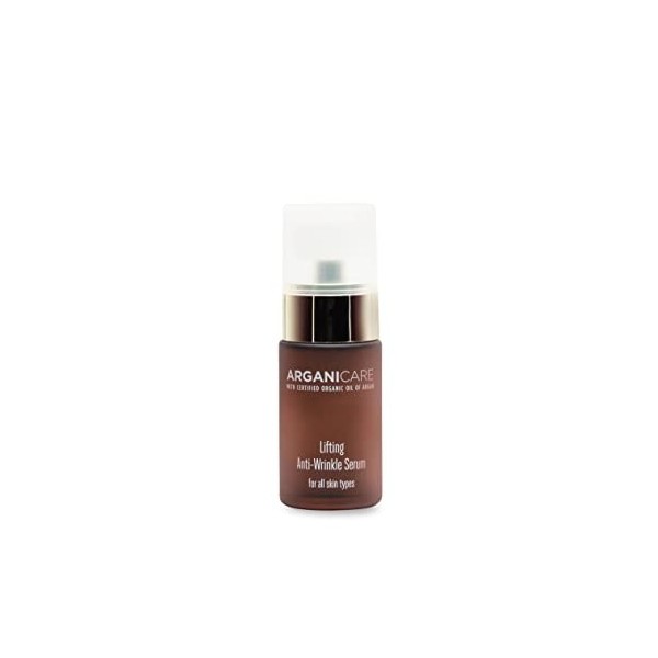 ARGANICARE - Sérum Antiâge Liftant à lhuile dArgan - Soin Visage Hydratant tous types de peaux - 30 ml