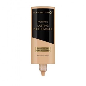 Max Factor Lasting Performance Fond de teint liquide – Ivoire doré 097, couverture complète, finition impeccable et éclatante