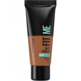 Maybelline New York - Fond de Teint Fluide Fit Me! Matte & Poreless - Peaux normales à grasses - Teinte : 352 Cacao - 30 ml
