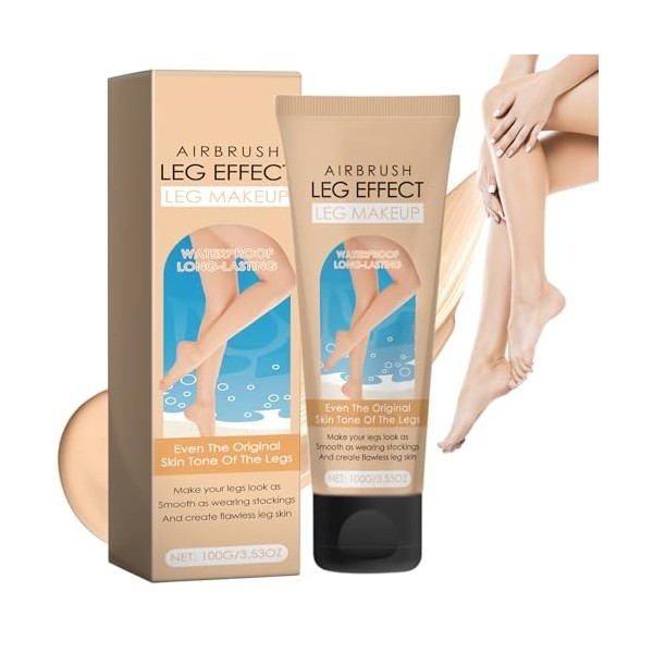 Maquillage des Jambes Imperméable Sans Transfert, Lotion de Maquillage Pour Les Jambes, Fond De Teint Essence, Maquillage Cor