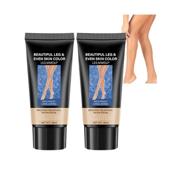 Base de Maquillage Jambe et Corps, Fond de Teint Anti-Cernes pour Jambe et Corps, Couverture de Tatouage et Couvre les Varice