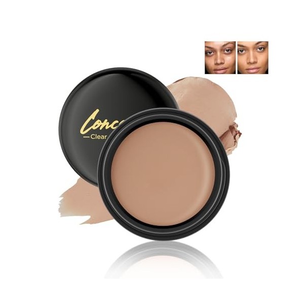 Boobeen Fond de teint imperméable et couvrant, Fond de teint crème, Couvrance légère et durable pour un fini impeccable