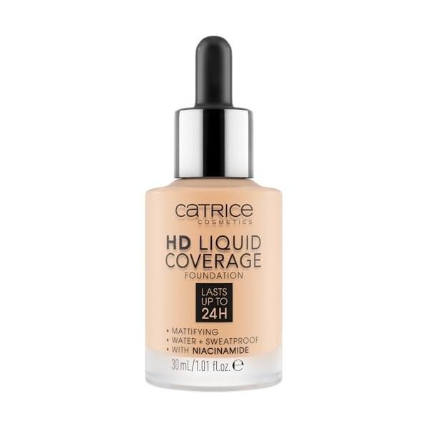 Catrice - Fond de Teint Liquide HD Coverage - 05 Ivory Beige