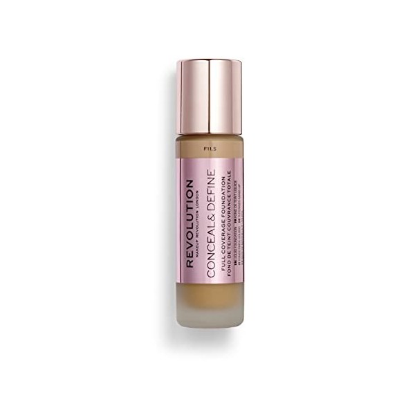 Revolution Beauty, Fond De Teint Conceal Et Define, F12.7, 23ml