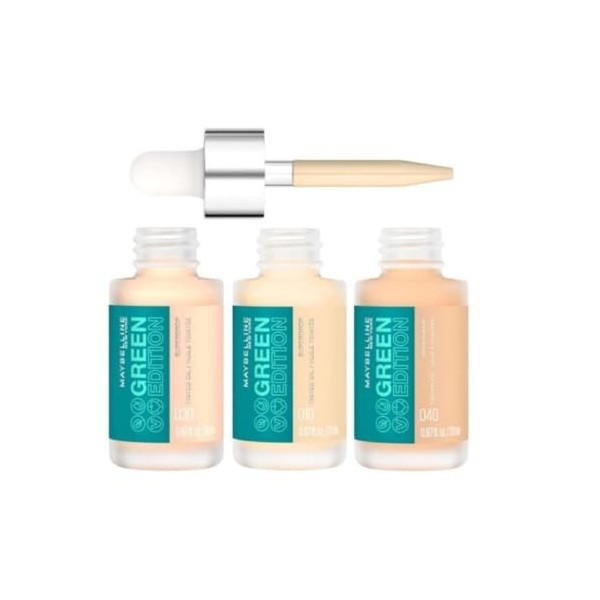 Maybelline New-York - Fond de Teint Huile Teintée Visage - Enrichie en Huile de Jojoba & de Marula - Pour Tous Types de Peaux