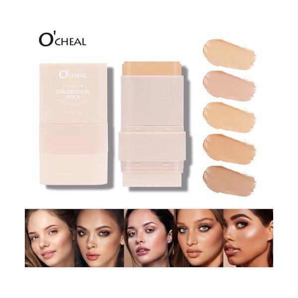OCHEAL Fondation de visage Ligne de hauteur Bâton Défaut Contour Visage Durable Léger Éclaircissant Bâton Correcteur Beauté