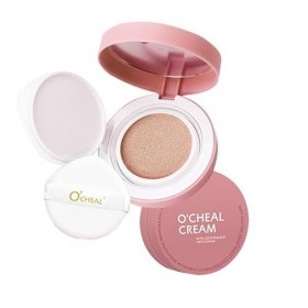 OCHEAL CC - Coussin crème pour fond de teint - Hydratant longue durée - BB crème pour le visage - 15 g - 02 naturel