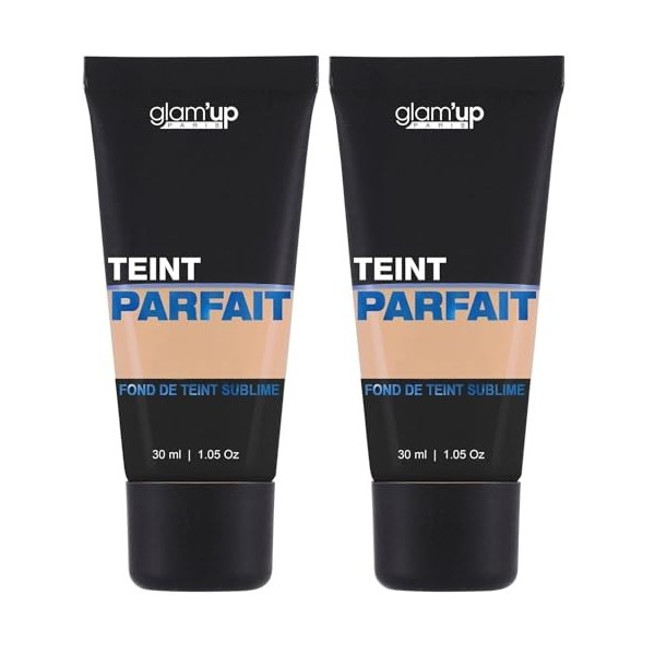 Fond de teint Glam Up Zero Defaut - 25ml Miel Doré N°3 Lot de 2