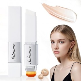 Bâton de fond de teint 2 en 1 à changement de couleur, stick anti-cernes léger et longue durée avec un pouvoir couvrant compl