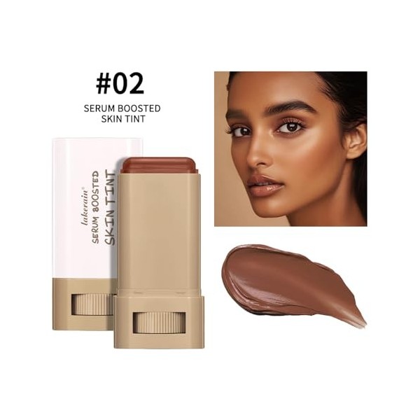 Baume de beauté Sérum Teinté Hydratant – Stick de Fond de Teint Hydratant Teinté, Stick Contour pour le Maquillage du Visage